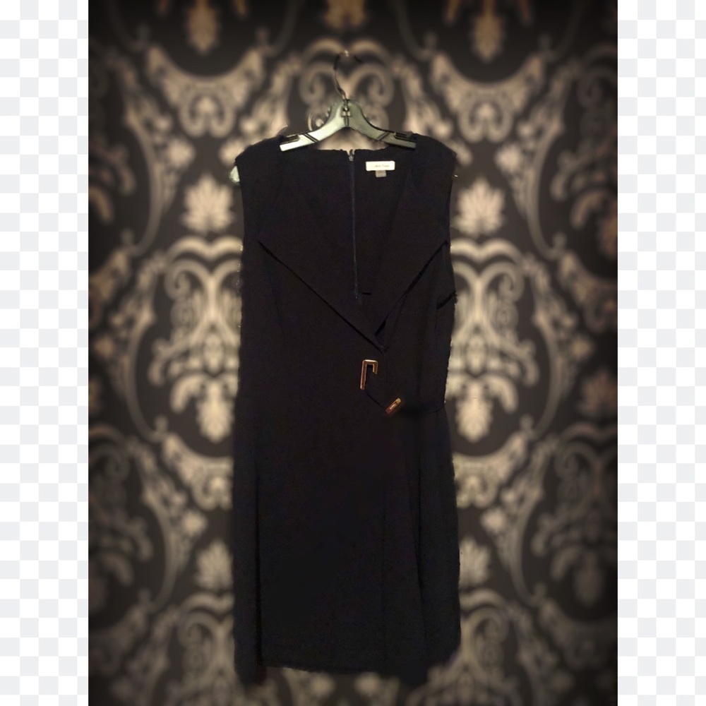 Calvin Klein navy dress.